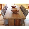 2.4m Reclaimed Teak Dining Table with 6 Donna Dining Chairs - 0